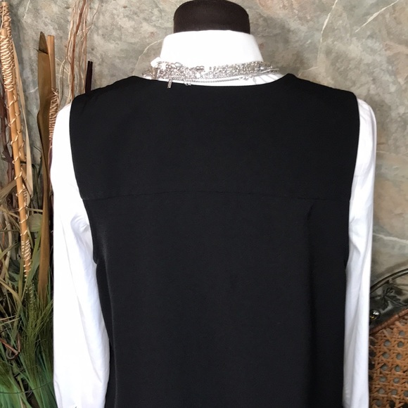 Simply Emma. 🌹 Stunning Deep rich black double layered long vest. - Picture 8 of 11